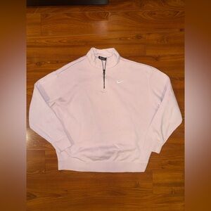 Nike Soft Pink Quarter-Zip Pullover